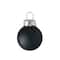 9ct. 2.5" Shiny & Matte Black Glass Ball Ornaments